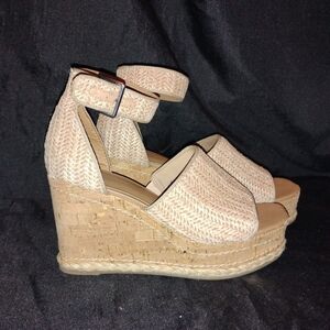 Women's Tan Wedge Sandals